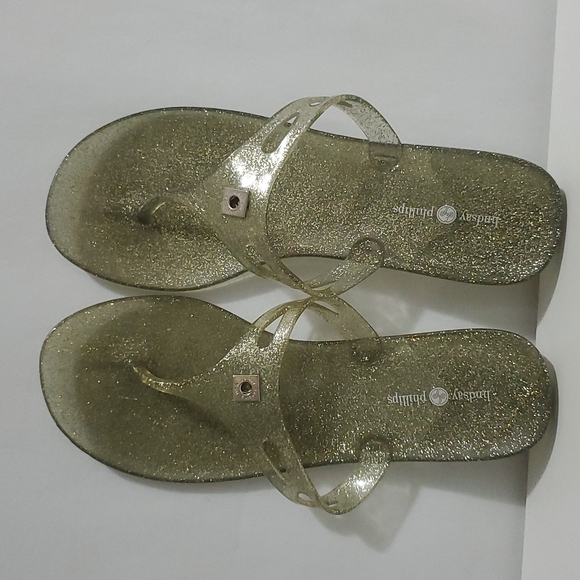 Lindsay Phillips Shimmery Glittery Gel Switchflops Size 8 - Picture 4 of 5